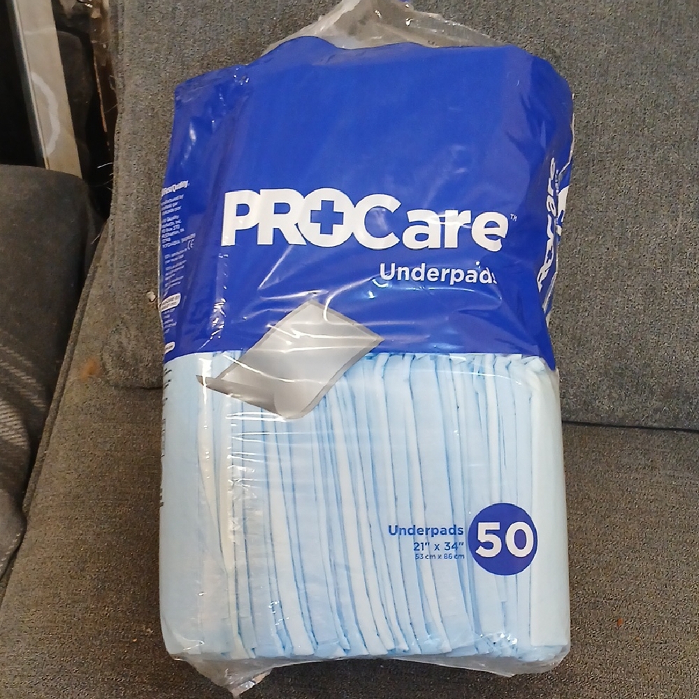 PROCare Underpads 3 Packs Of 50 Each 150 Total